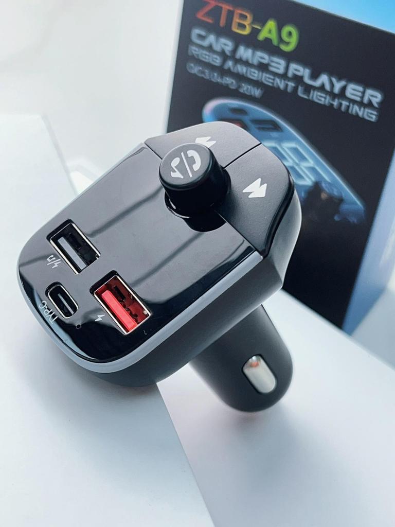 A8-A18 Bluetooth-FM-Transmitter fürs Auto und Dual-USB-PD-Ladegerät 3,1 A