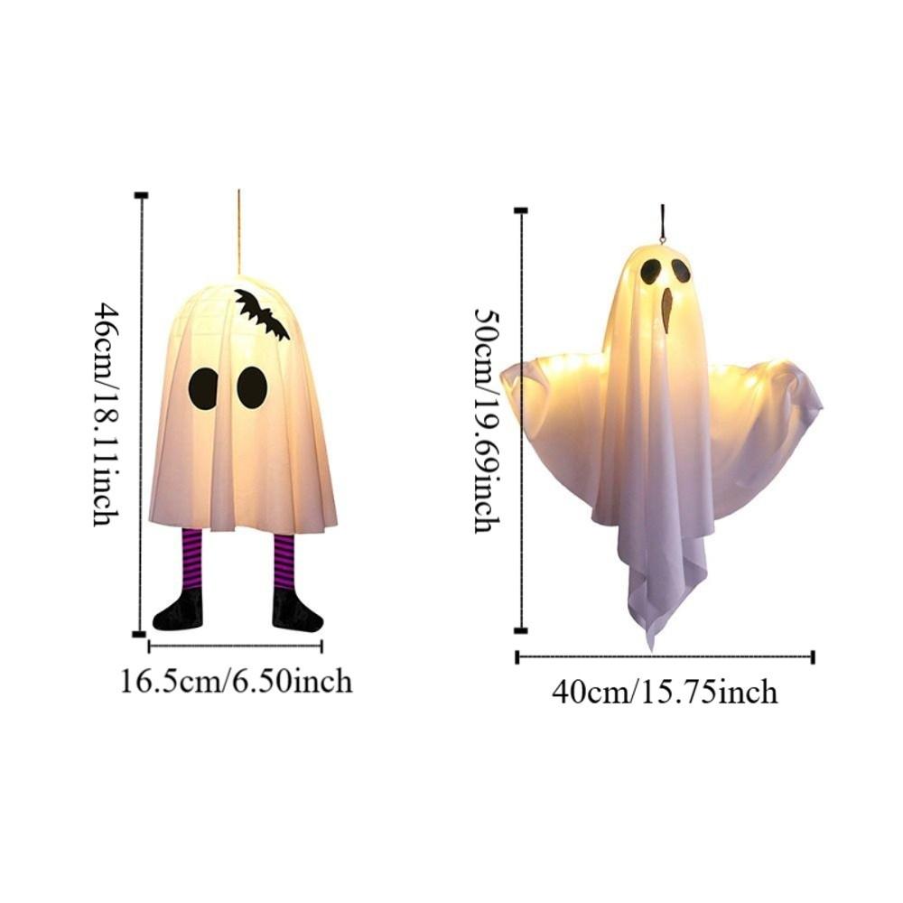 Floating LED Specter Flashing Halloween Hanging Ornament Funny Specter Ceiling Hanging  Porch