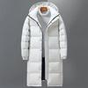 Women Winter Men Long Puffer Jackets Hooded Casual Duck Down Coats Outdoor Windproof Warm Winter Parkas Men's Clothing