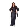 European & American Women's 2025 Summer Satin High-Waist Pleated Tie-Waist Hip-Wrap Dress