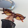 New Cross-border Retro Cat's Eye Half-frame Sunglasses Fashion Personality Modern Online Celebrity Street Sunglasses Women.