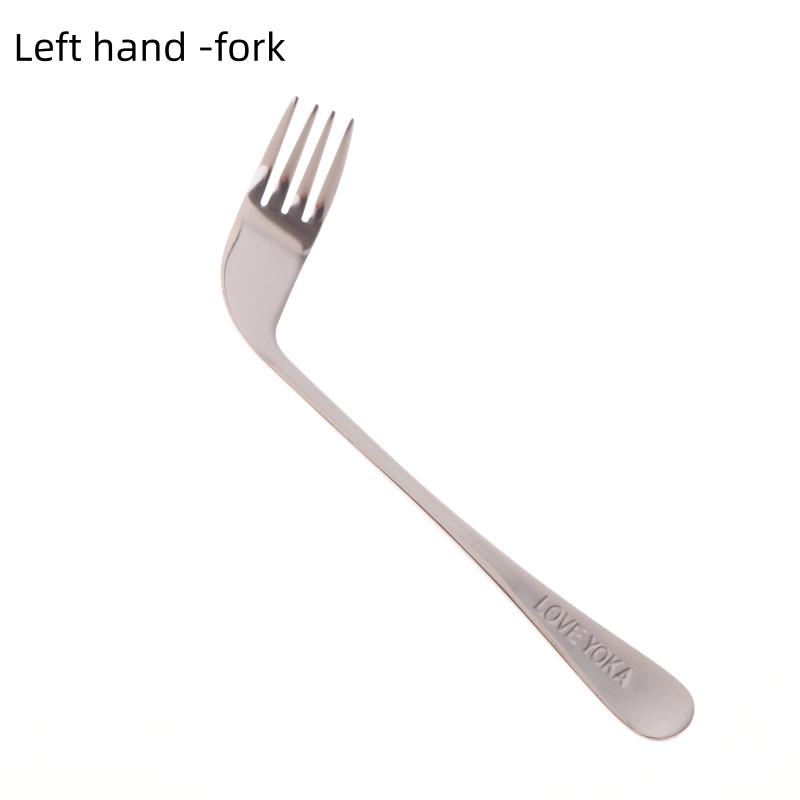 Utensil Curved Spoon Fork Self Feeding Reduce Wrist Pressure Reducer Wrist Pressure Utensil Angled For Elderly Patients