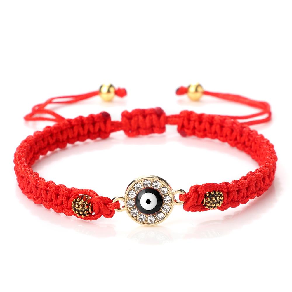 New Red Nylon Thread Evil Eye Braided Bracelet for Women Men Vintage Butterfly Elephant Couple Jewelry Gift