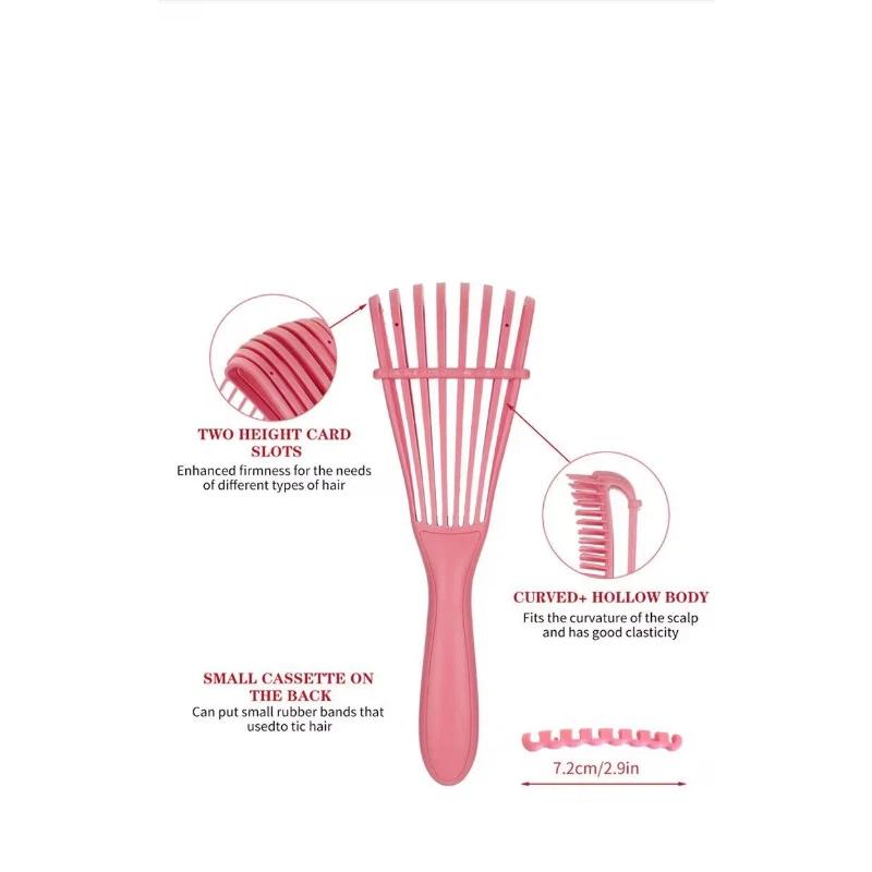 Detangling Hair Brush Octopus Curved Vented Massage Hairbrush for Wet Dry Hair Shampoo Styling Straight Curly Hair