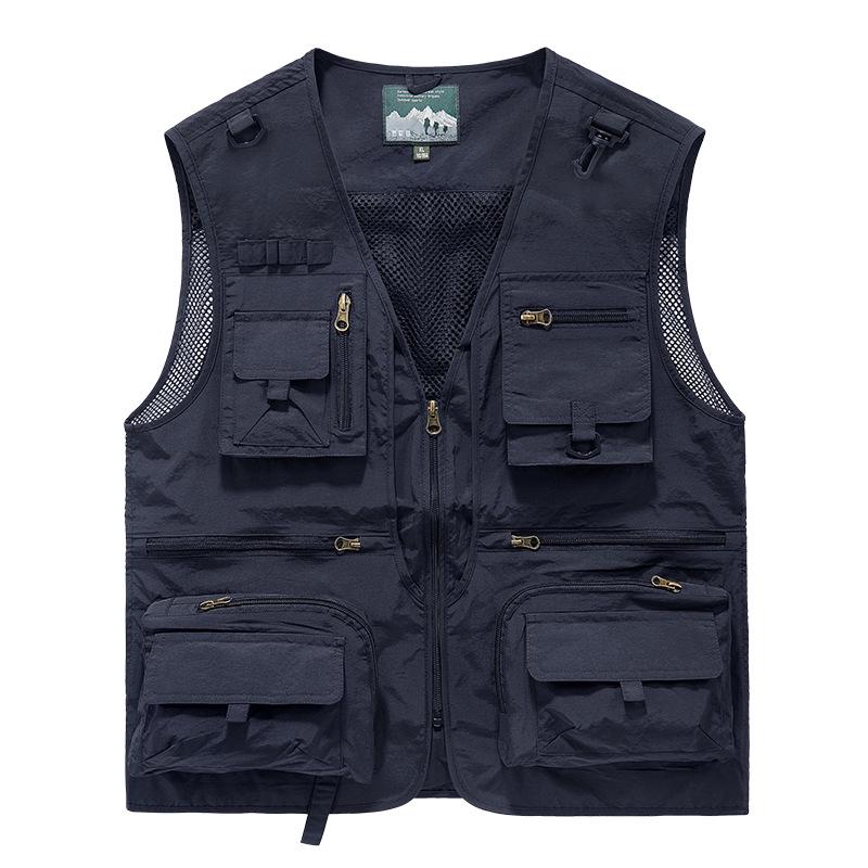 Men's Four-Season Multi-Pocket Outdoor Fishing and Photography Vest