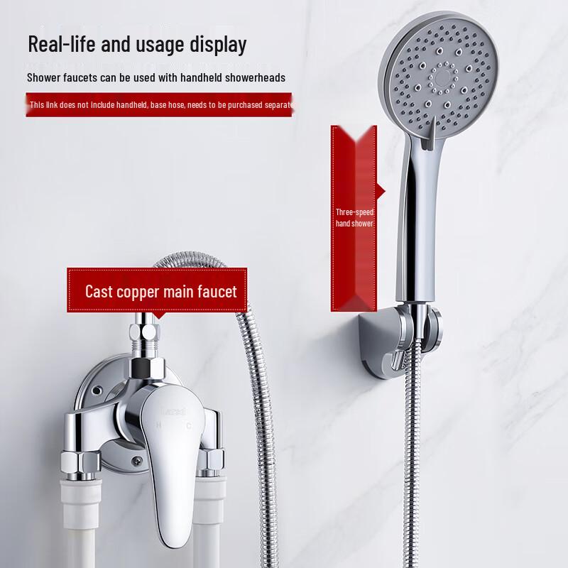 Lerston Wall-Mounted Shower Mixer Faucet