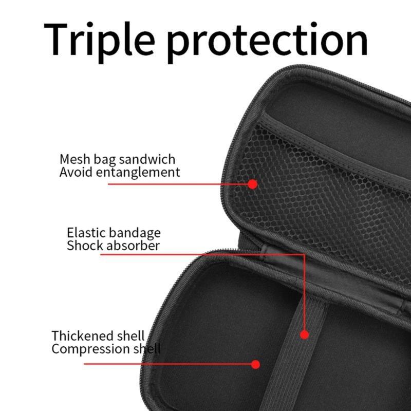 Protective Bag Shockproof Storage Organizers Pouch Large Capacity&Screen Protector Suitable for RG Slide Gaming Console