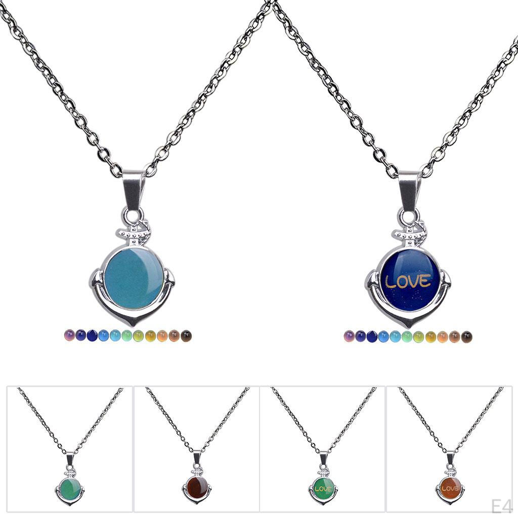 Mood Necklace Girls Retro Alloy Chain Jewellery