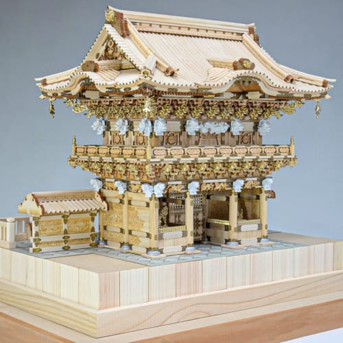 Woody Joe 1/50 Nikko Toshogu Shrine Yomeimon Gate Wooden Model Assembly Kit