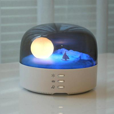 Nachtlicht, Mondlampe, Bluetooth-Lautsprecher, wiederaufladbar, dimmbar, Schlaflampe für Kinder zur Schlafzimmerdekoration
