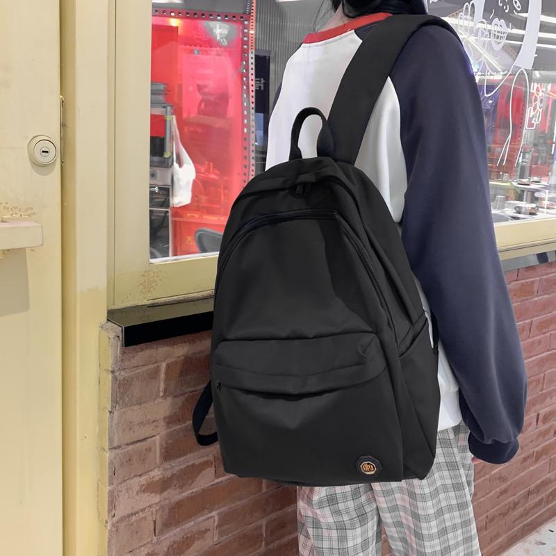 Легкий однотонный школьный рюкзак — фото 7