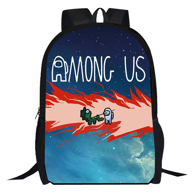 Amongi Schoolbag Anime Cartoon Game Merchandise Primary And Secondary School Backpack Backpack Pencil Case