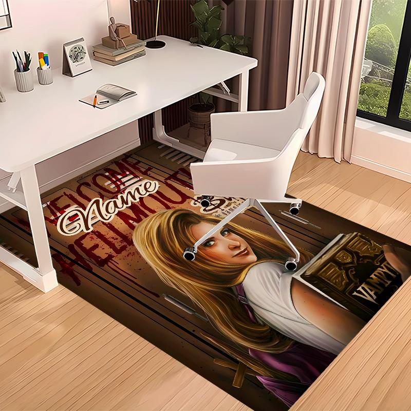 Personalizowany dywanik Buffy Postrach wampirów - Miękki, Zmywalny, Antypoślizgowy dywanik do wnętrz, Dekoracyjny dywanik do salonu, domu i biura