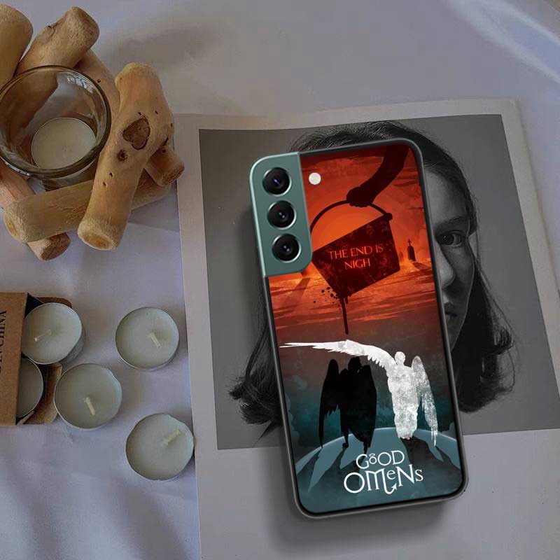 

Good Omens TV Phone Case For Samsung Galaxy S22 S25 Ultra S21 S10 Plus S26 Edge S20 S23 S24 FE Cover Silicone Soft TPU Clear Samsung S10