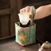Chinesische Retro-Teetasse Kordelzug Stoffbeutel Reise Tragbare Aufbewahrungstasche Verpackung für Teeset Teekanne Tasche Tee Werkzeug Teegeschirr Neu