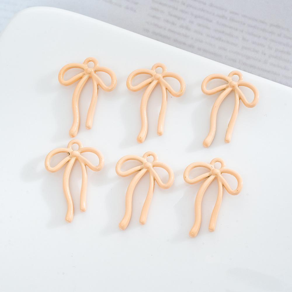 Alloy Streamer Bow Pendant Pendant Jewelry Diy Handmade Bracelet Necklace Pendant Accessories Material