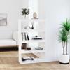 VidaXL Bookshelf-Room Divider White 80x30x135.5cm Solid Pine