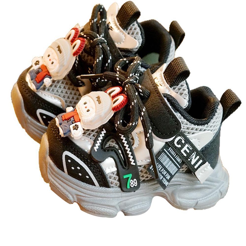 Toddler Shoes: New Soft-Sole Non-Slip Cartoon Baby Shoes for Ages 1-2, Breathable for Spring and Autumn.