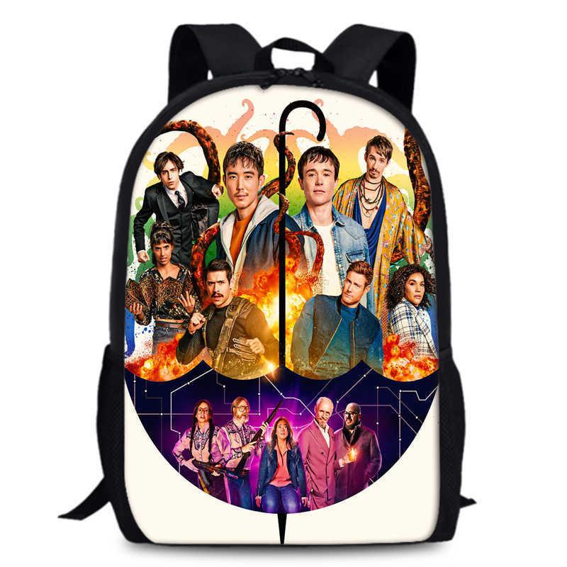 Umbrella Academy Backpack For Elementary School Stylish Durable And Breathable Oxford Cloth Design