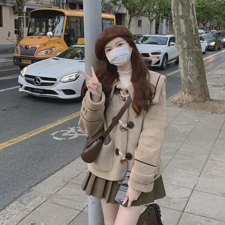 Women's Two-Piece Set: T-Shirt Jacket & Pleated A-Line Skirt for All Seasons