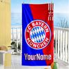 Bayern Munich Customize Your Name Beach Towel Soft Durable Quick-Dry Perfect for Traveling Yoga Camping and Swimming