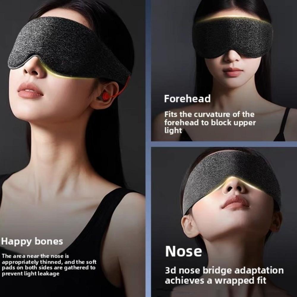 Sound Insulation Sleep Eyemask with Earplugs Light Blocking Sleeping Masks  Eye Protection