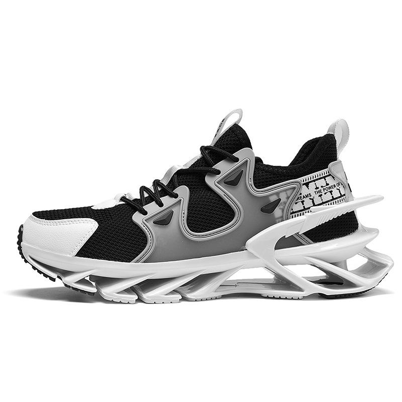 Blade shoes men's large size fly-woven mesh breathable running sneakers gradual change color men's shoes