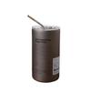 Neue Kaffeetasse Thermos Edelstahl doppelwandig Kühlbecher mit Strohhalm Eis Amerikanische Kaffeetasse Wasserflasche Tragbarer wiederverwendbarer Becher