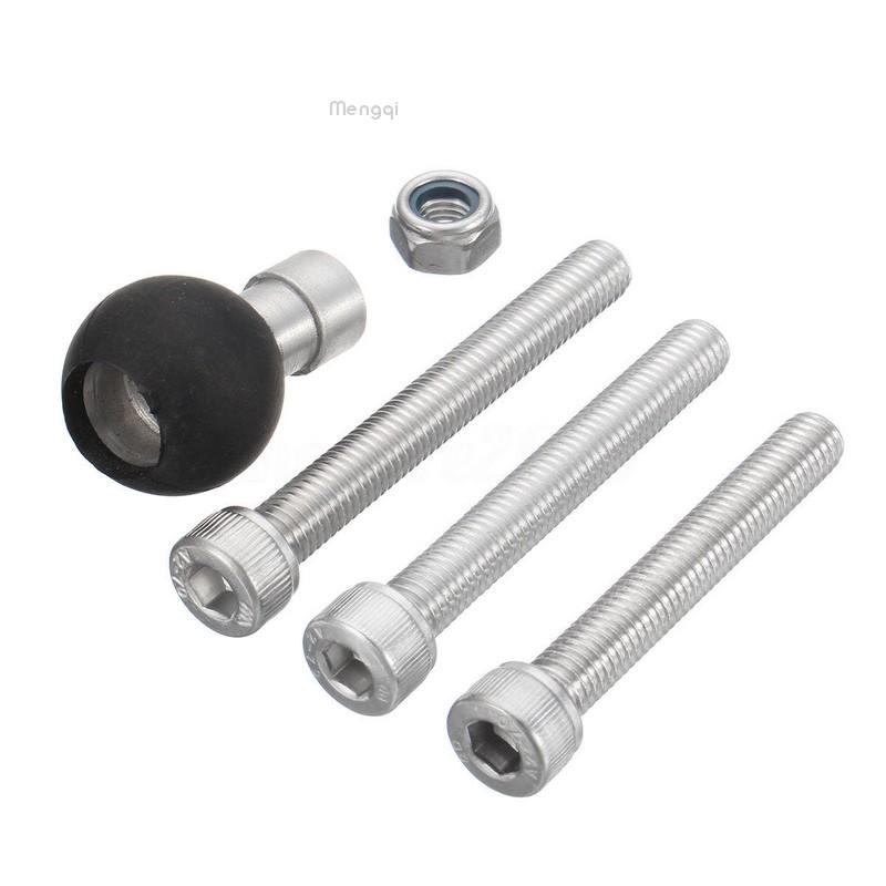 Alamor Ram Ram-B-367U Motorradlenker Klammer Sockel Mit 12Cm Kugel & M8 Schrauben Kit Set