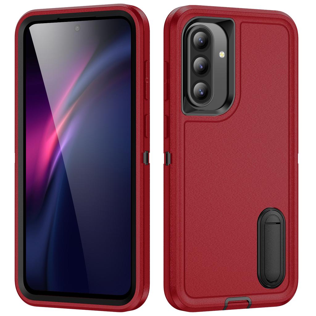 New Samsung A56 Full Surround Frosted Anti Drop Dustproof Bracket Phone Case Skin Friendly Heat Dissipation Protective Cover