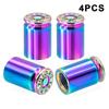 4/5PCS Tire Valve Stem Caps Anodized Aluminum Wheel Valve Covers Accessories Universal Cars SUVs Bikes Trucks And Motorcycles·