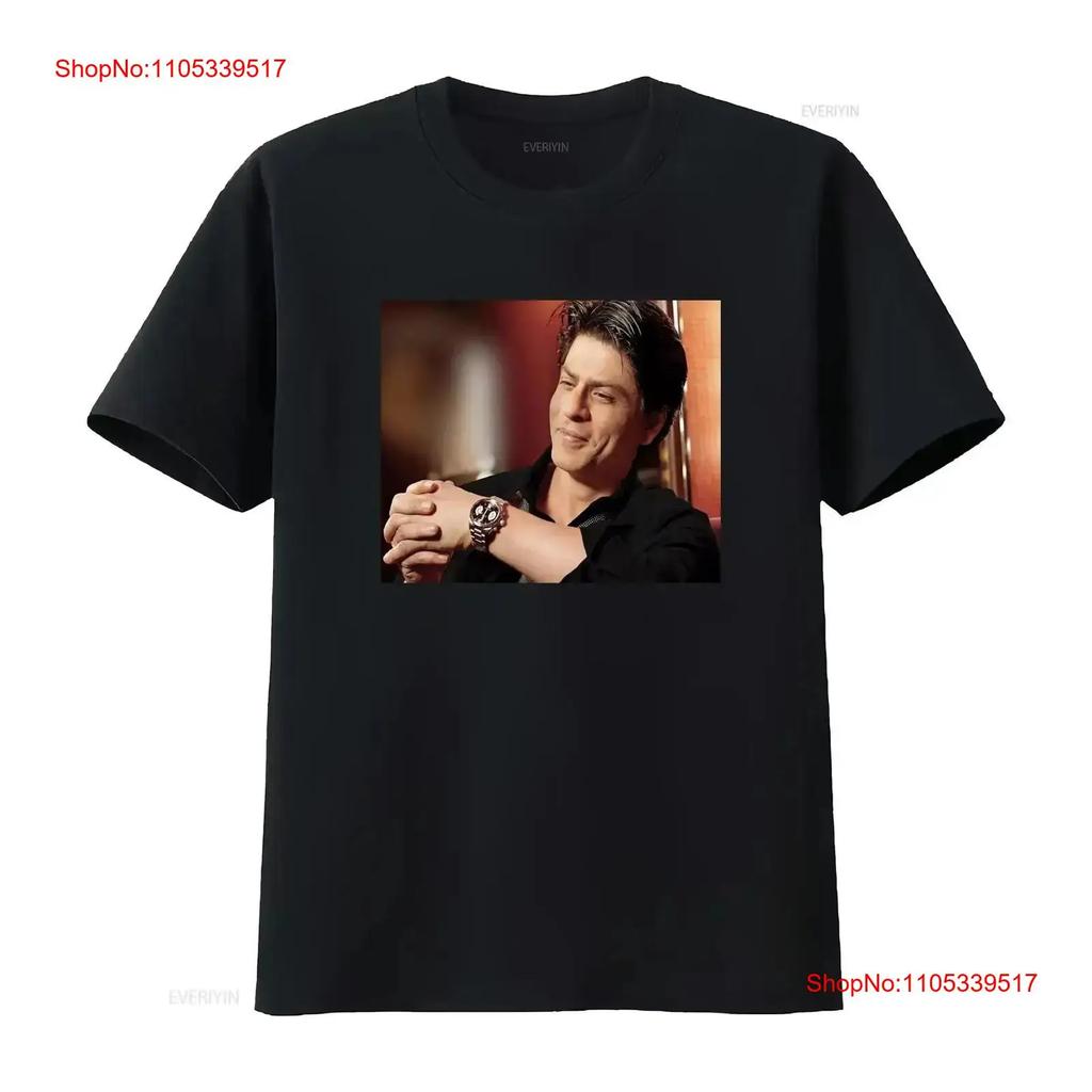 T-shirt Shahrukh Khan vintage lavata grafica Per l'uso quotidiano comoda casual morbida streetwe