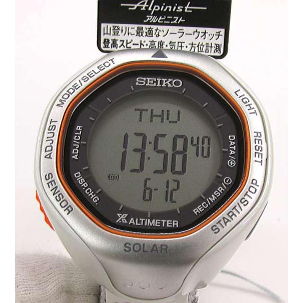Used SEIKO S822-00A0 PROSPEX Alpinist Solar Watch