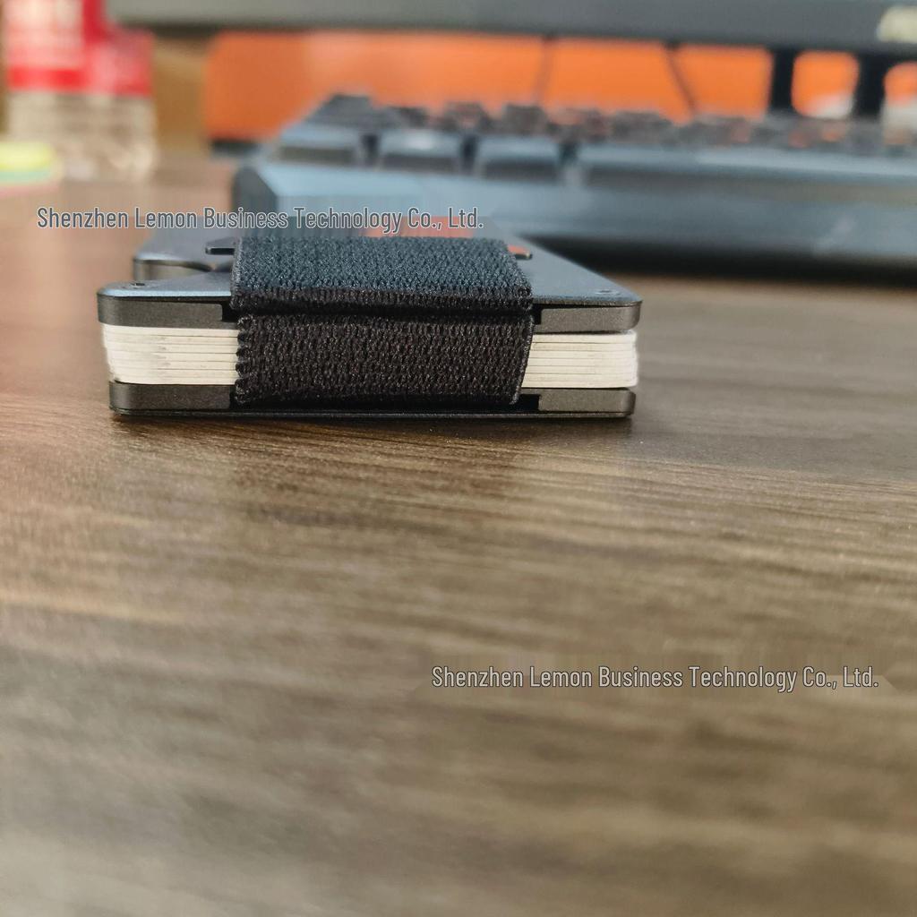 Hot Selling RFID Anti-theft Carbon Fiber Metal Card Holder Wallet with Money Clip