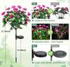 LED Solar Azalea Flowers Garden Lamp Home Decorative Light Landscape Lawn Path Holiday Wedding Lights
