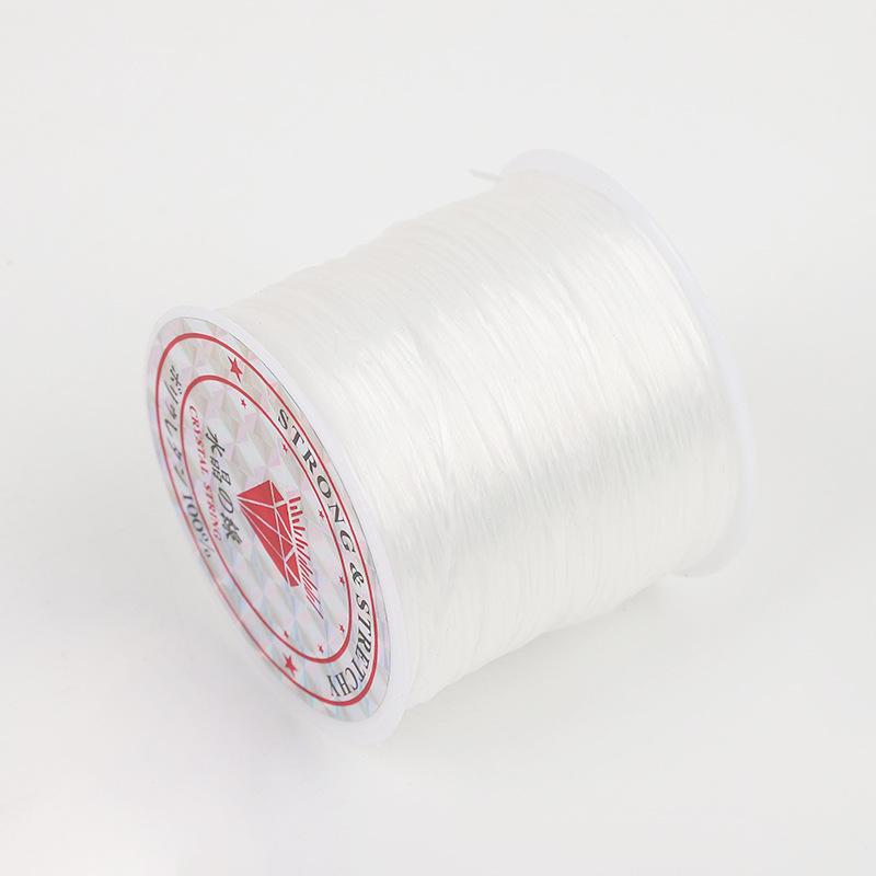 50M Pružná Elastická Korálková Nit Šňůra Struna pro DIY Výrobu Náramků a Šperků