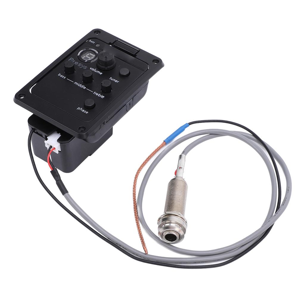 Gitarren-Vorverstärker Lautstärke Bass Mitten Höhen Phasenregler Eingebautes Stimmgerät Gitarren-Tonabnehmer EQ Equalizer für Presys PSY101