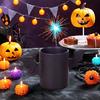 Fledermausförmige Keramik-Kaffeetasse 12oz Halloween Kaffeetasse mit Fledermausflügeln Schwarze Wasser-Teetassen für Büro Zuhause
