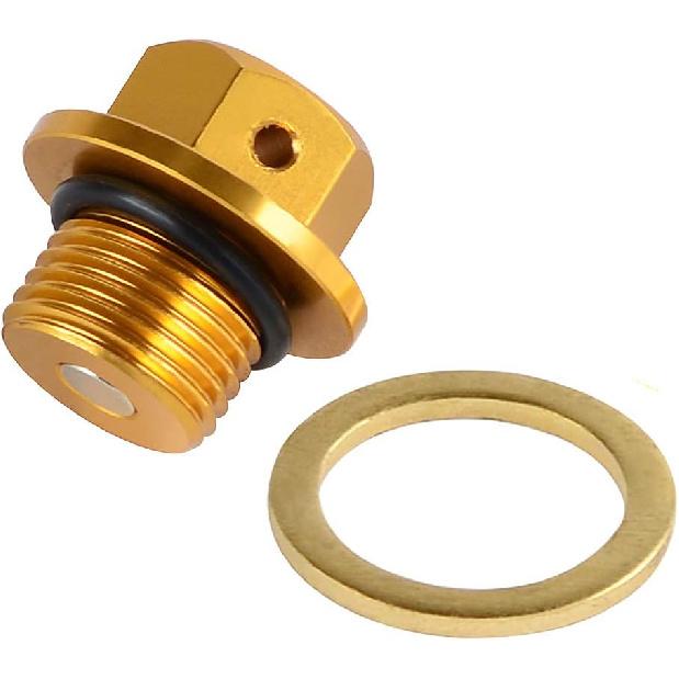 

M14x1.25 / Oil Drain Plug Compatible with GSXS GSXR 600 750 1000 V Strom 250 1200 1250 GSR GSX GSF 400 1100S 1400 SV(Gold) золотий