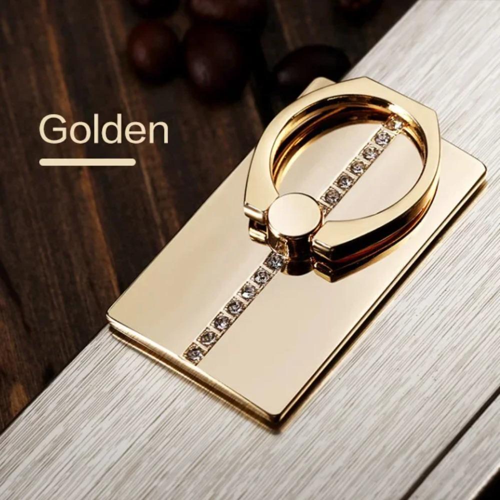

Квадратный держатель для кольца на палец, свободный от рук, ультратонкий держатель для наклейки на заднюю панель, подставка для мобильного телефона на открытом воздухе золотой