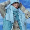 RECLOW HALFNA MUFFLER BEANIE SET SKY BLUE