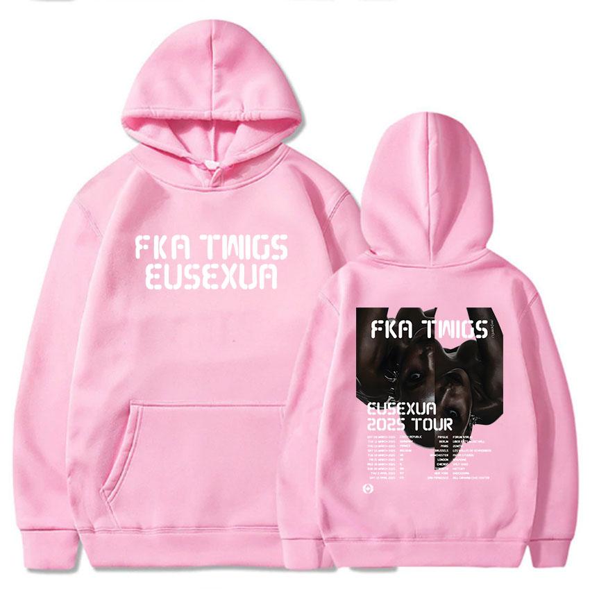 FKA Twigs Eusexua Tour Felpe con Cappuccio Manica Lunga con Cappuccio Felpe da Donna Streetwear Unisex Comode Sudaderas Stampa