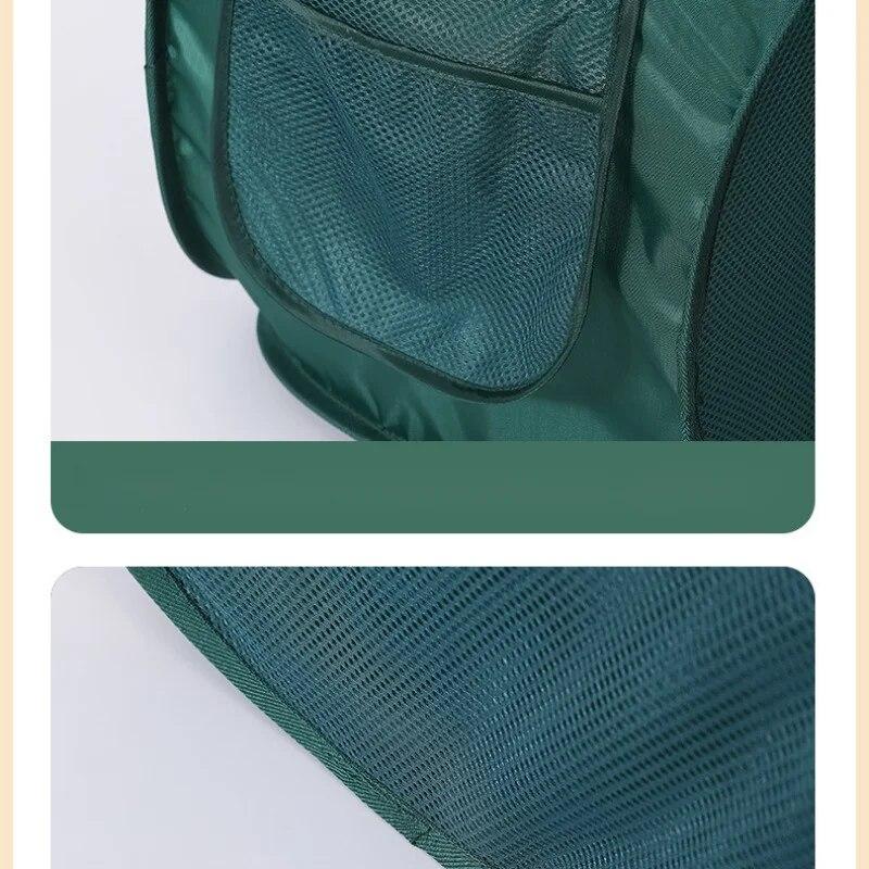 Horizontal Foldable Laundry Basket Mesh Clothes Breathable Laundrys Hamper Large Capacity Storage Baskets Home Accessories