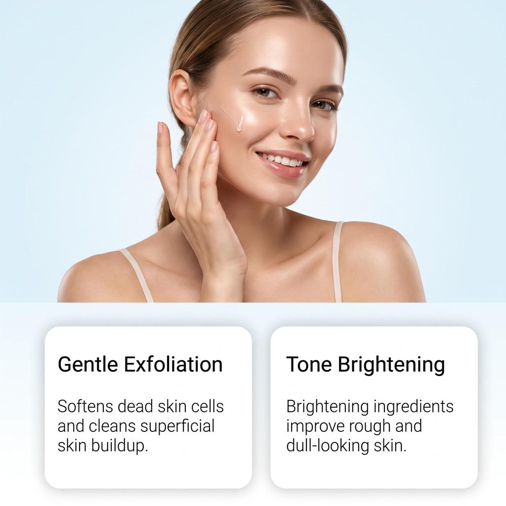 Facial exfoliating essence, gentle cleansing old dead skin, brightening, moisturizing, light, easy to absorb essence