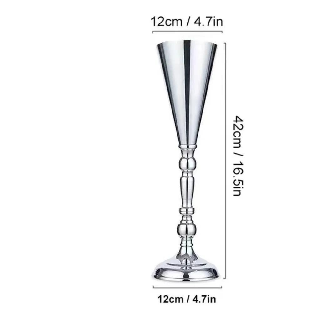 New Iron Flower Vase European Exquisite Flower Stand Golden Candle Holder Wedding