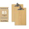 Set di 5 Cartelline A4 con Portapenne, Blocco da Scrittura A5, Cartellina in Legno A3 e Porta Menu