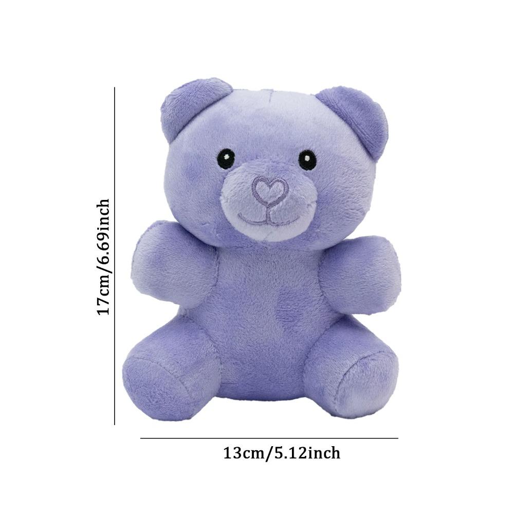 TreasuringU 2026 New Colorful Bear Plush Toys Cute Cartoon Pink Bear Stuffed Dolls Kawaii Bear Plushie Birthday Gifts