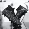 New Professional Sports High Top Football Shoes Artificial Grass Leather Youth Students Training Soccer Shoes for Men And Women
