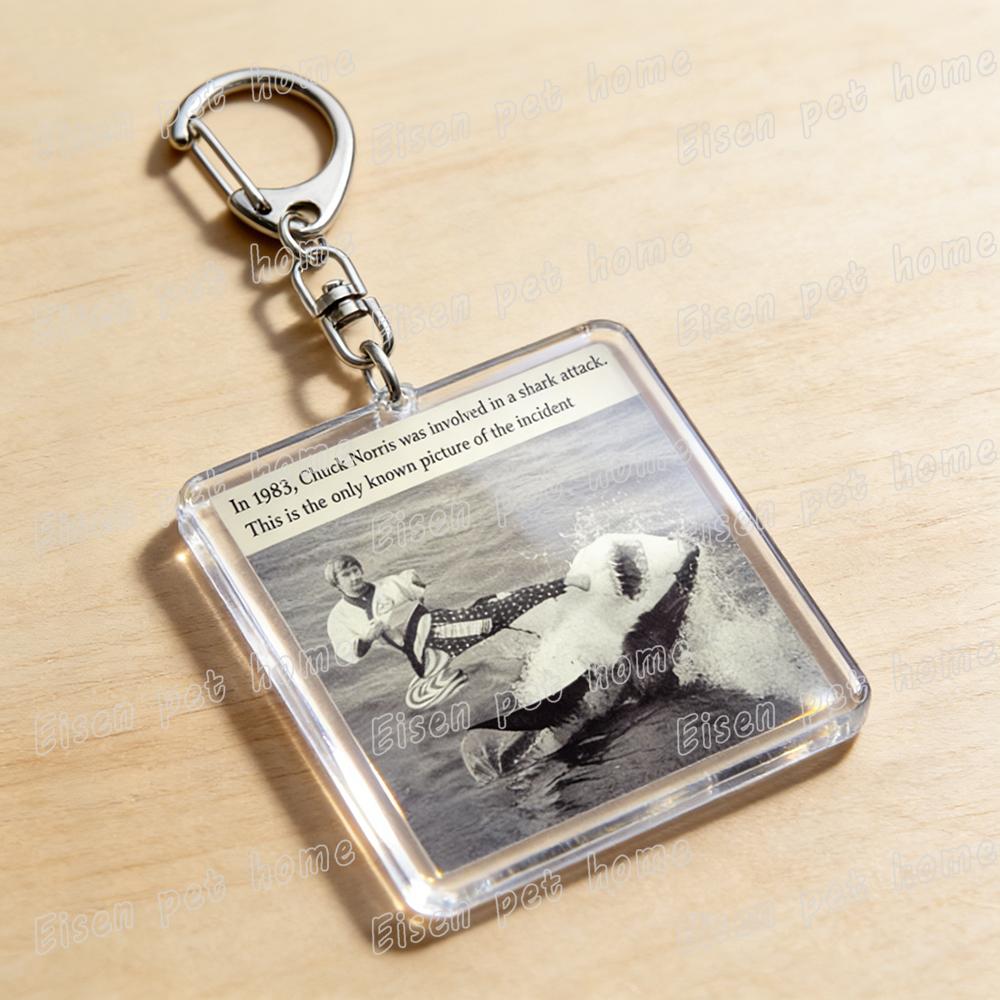 

RIP Chuck Norris Walker Keychains for Accessories Bag Charm Meme Martial Arts Keyrings Jewelry Friends Gifts