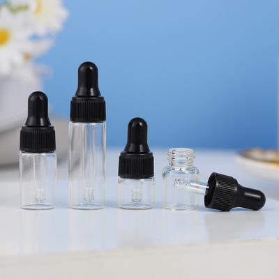 Nachfüllbare leere Tropfflasche aus Glas für Aromatherapie, Flüssigkeiten, ätherische Öle, Spender